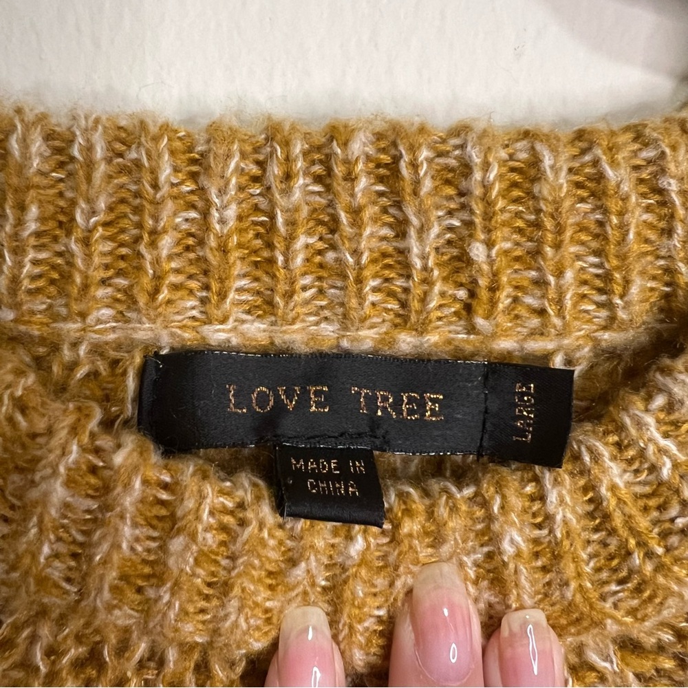 Love Tree Lace Up Dolman Sleeve Sweater - Picture 6 of 6